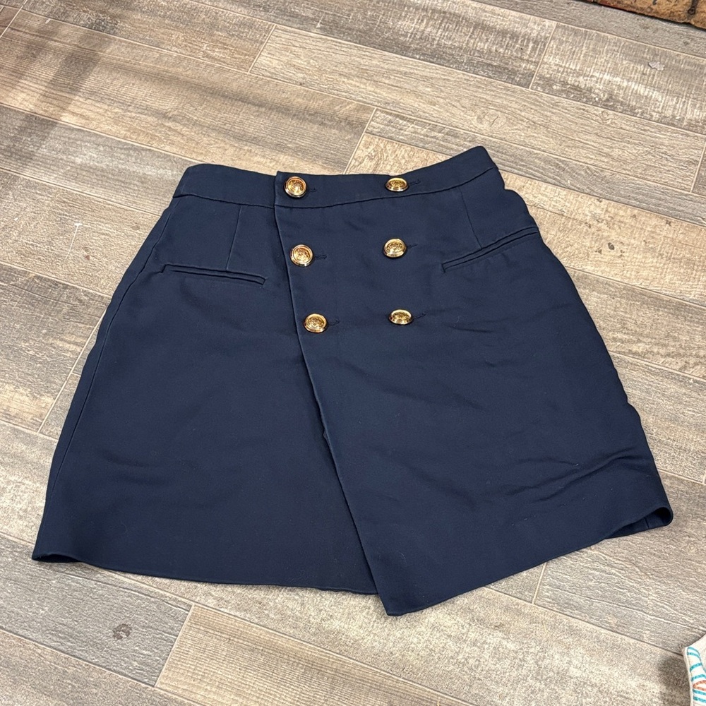 Zara Navy Nautical Style Double Gold Buttons Size XS‎